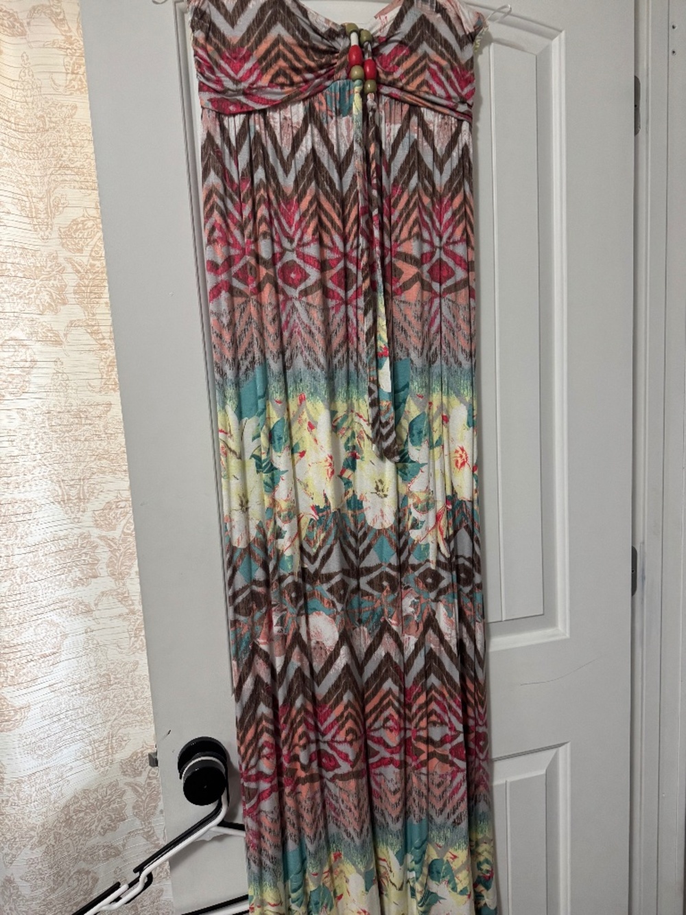 Strapless maxi dress